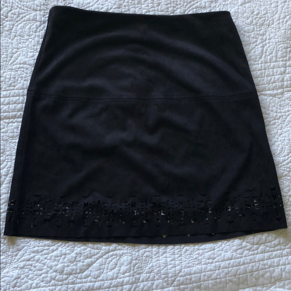 Black Skirt with Cut-out Detail